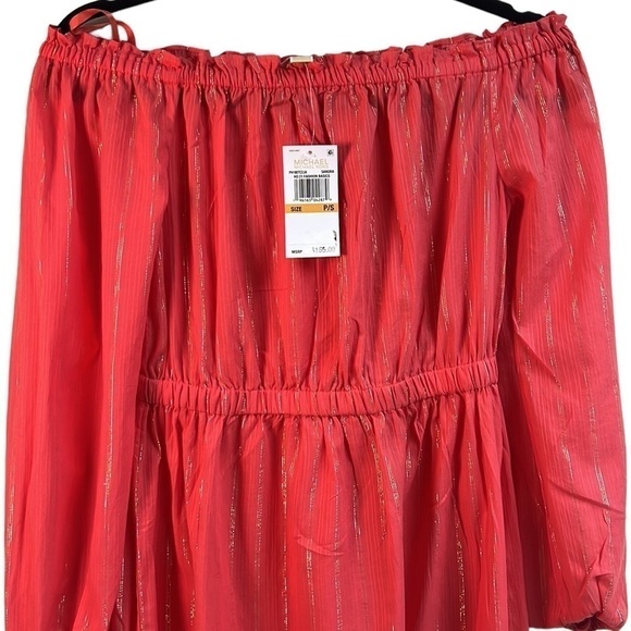 Michael Michael Kors Sangria Off the shoulder Dress Size Small Petite … - Picture 5 of 10